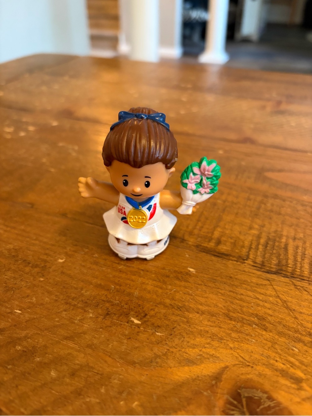 Fisher Price Little People 2022 Olympics women’s  ice skater as is
